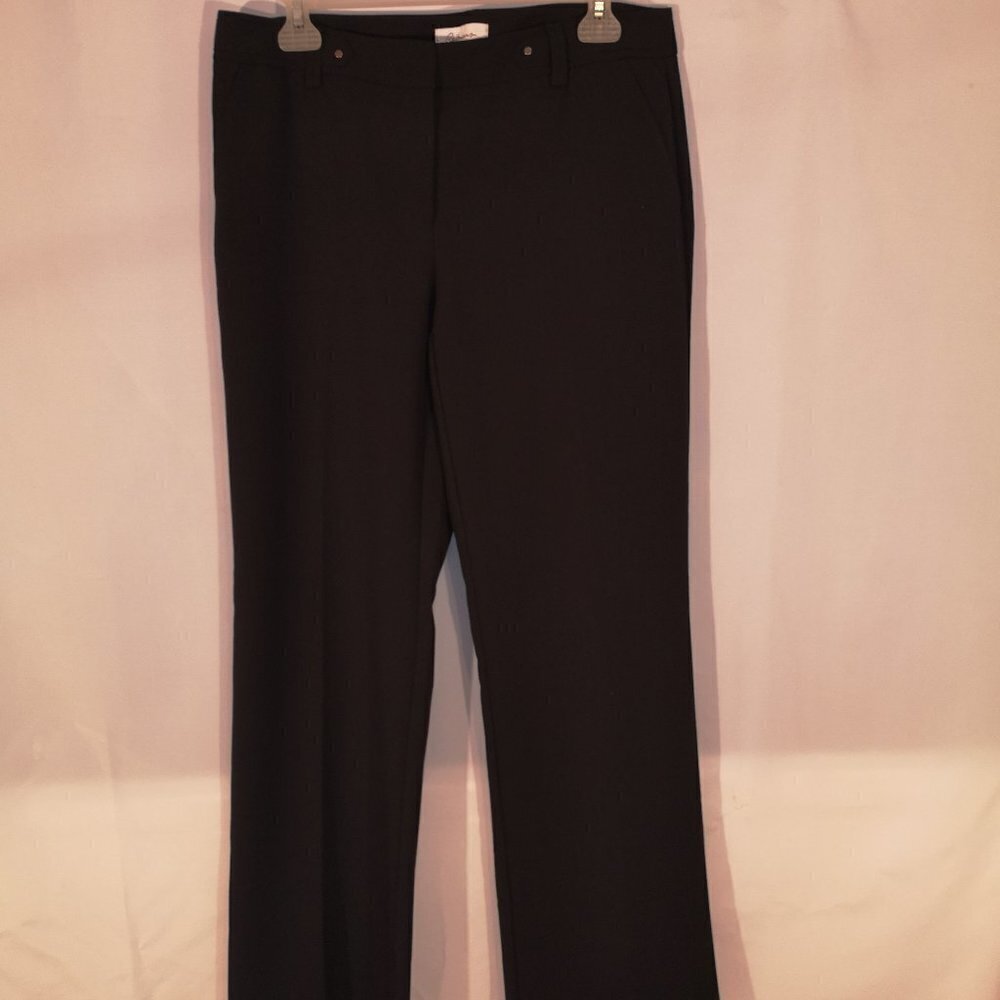 Reitmans Ladies Size 7 Black Straight Leg Loose Fit Dress Pants